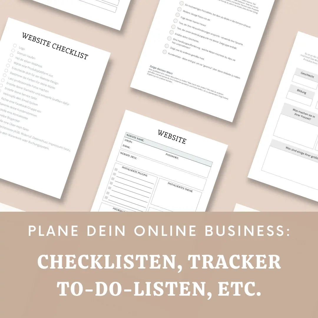 Digitaler Business Planner (Inkl. MRR+PLR) - FRANZY MA