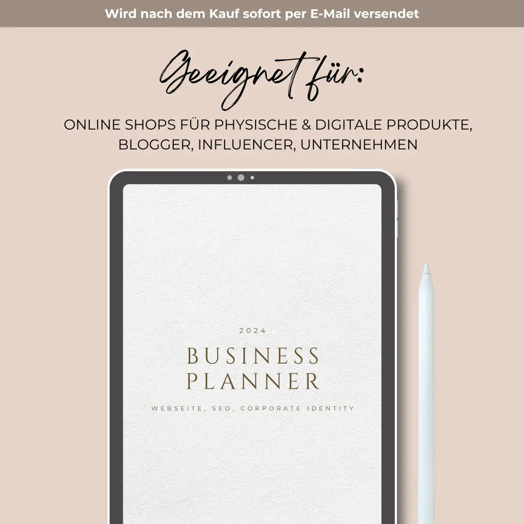 Digitaler Business Planner (Inkl. MRR+PLR) - FRANZY MA