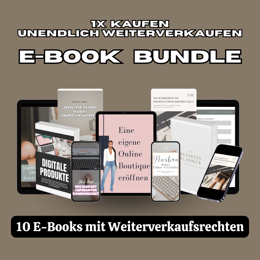E-Book Bundle mit 10 E-Books (inkl. MRR-Rechte)
