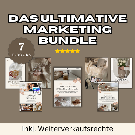Marketing Bundle mit 7 E-Books (inkl. MRR + PLR)