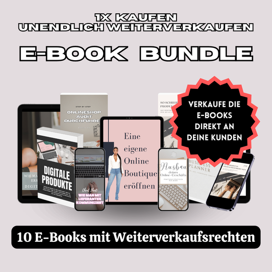 E-Book Bundle mit 10 E-Books (inkl. MRR-Rechte)